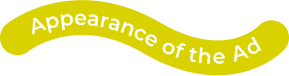appearance of the ad
